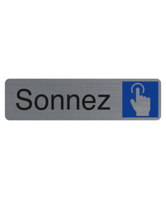 Plaque adhésive Sonnez FR
