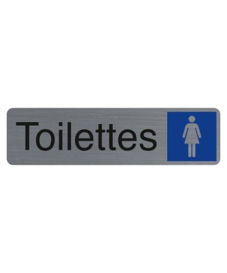 Plaque adhésive Toilettes dame FR
