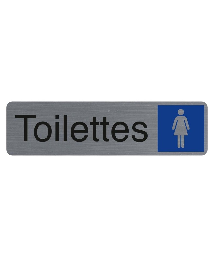 Plaque adhésive Toilettes dame FR