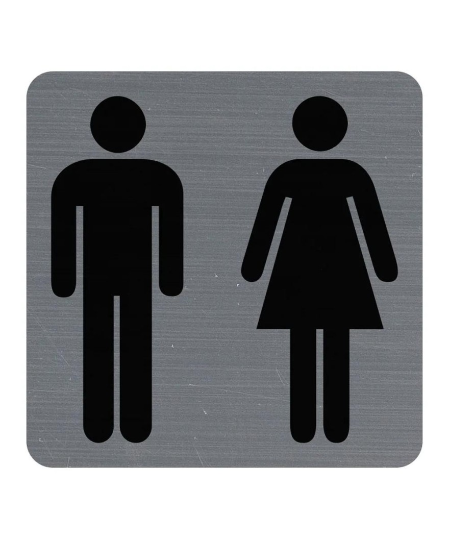 Plaque adhésive toilettes H/F FR