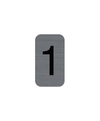 Plaque adhésive chiffre 1