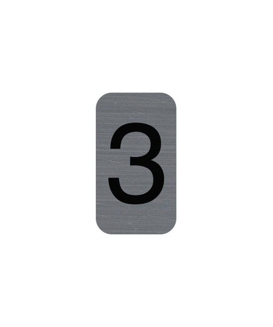Plaque  adhésive chiffre 3
