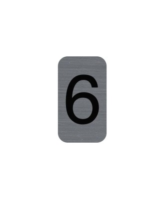 Plaque adhésive chiffre 6