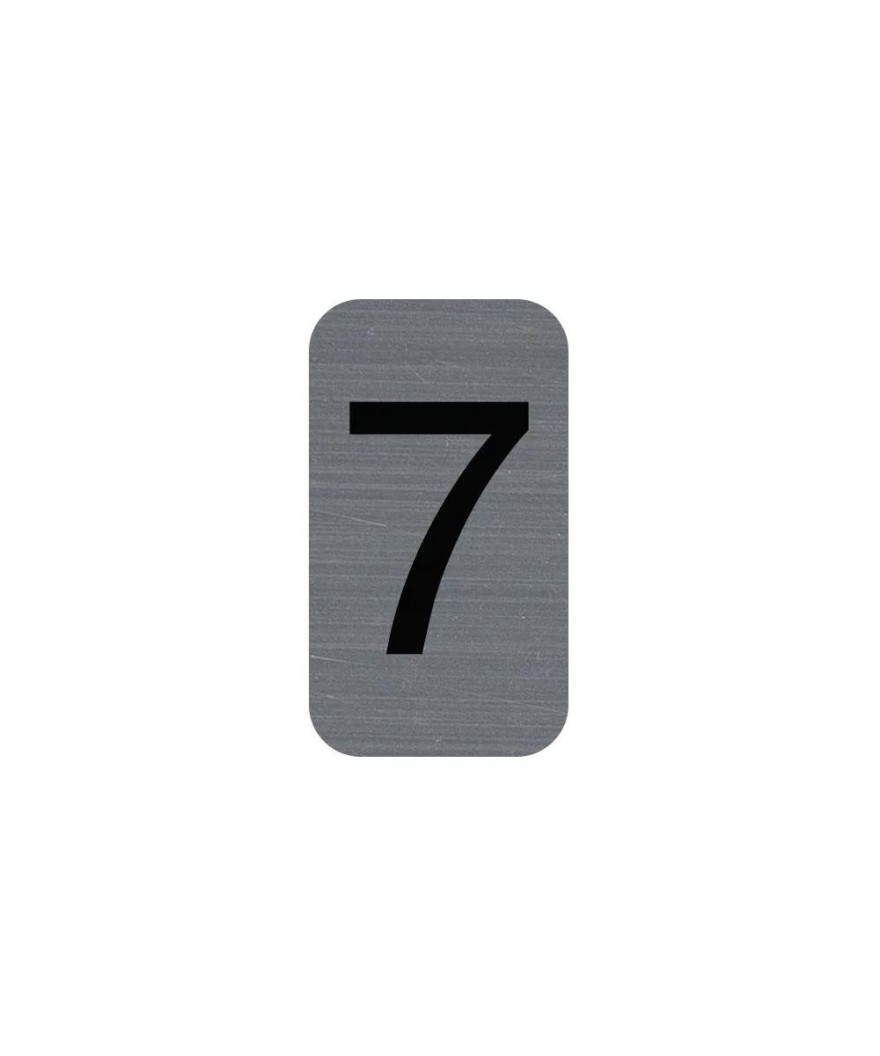 Plaque adhésive chiffre 7