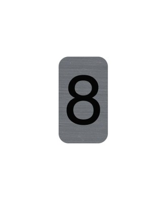 Plaque adhésive chiffre 8