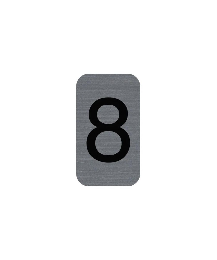 Plaque adhésive chiffre 8