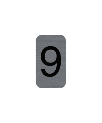 Plaque adhésive chiffre 9