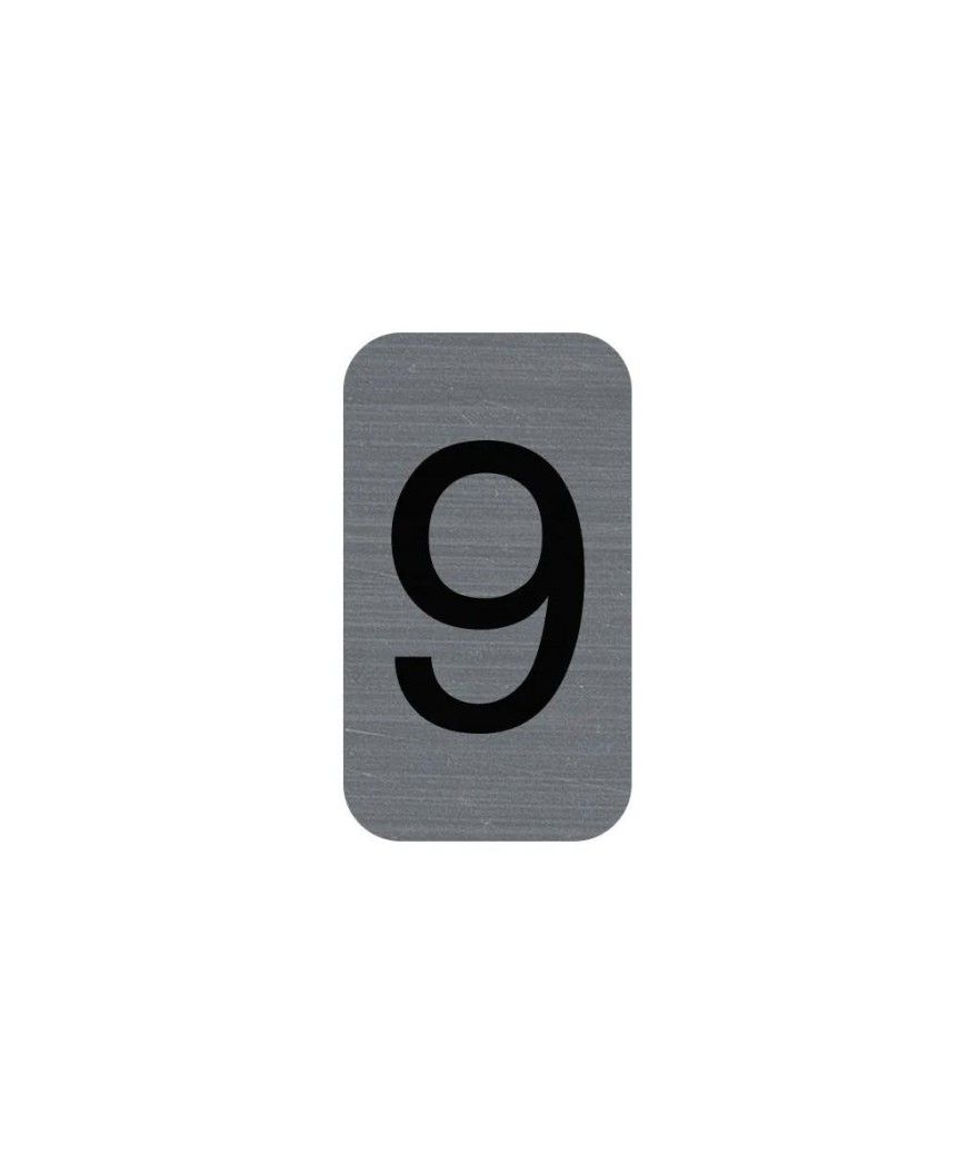 Plaque adhésive chiffre 9