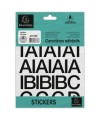 Pochette lettres adhésives (30 mm) noir