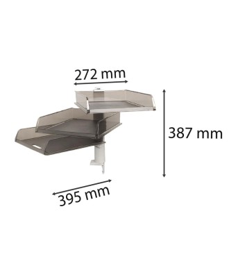 Colonne pivotante gris 3 corb B4 gris tr