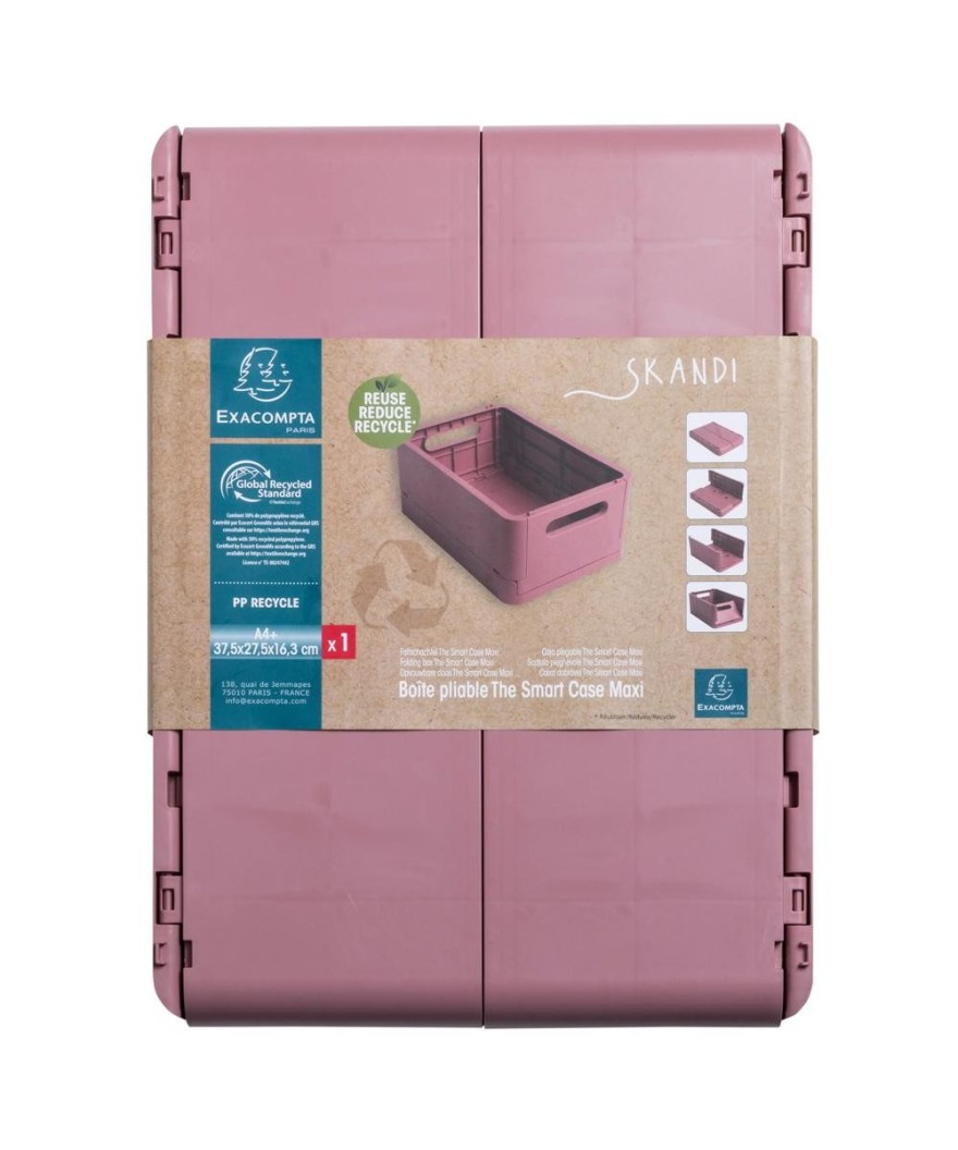 Caisse pliable Smart CaseMAXI Vieux Rose
