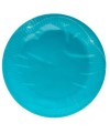 20 Assiettes carton rond Ø23cm Turquoise