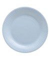 20 Assiettes, carton rond Ø 23 cm Bleu c