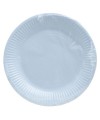 20 Assiettes, carton rond Ø 23 cm Bleu c