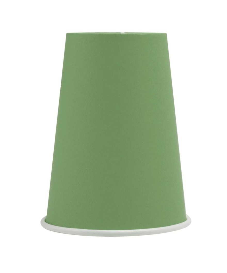 15 Gobelets carton 20cl Vert Olive