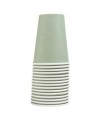 15 Gobelets carton 20cl Vert Olive