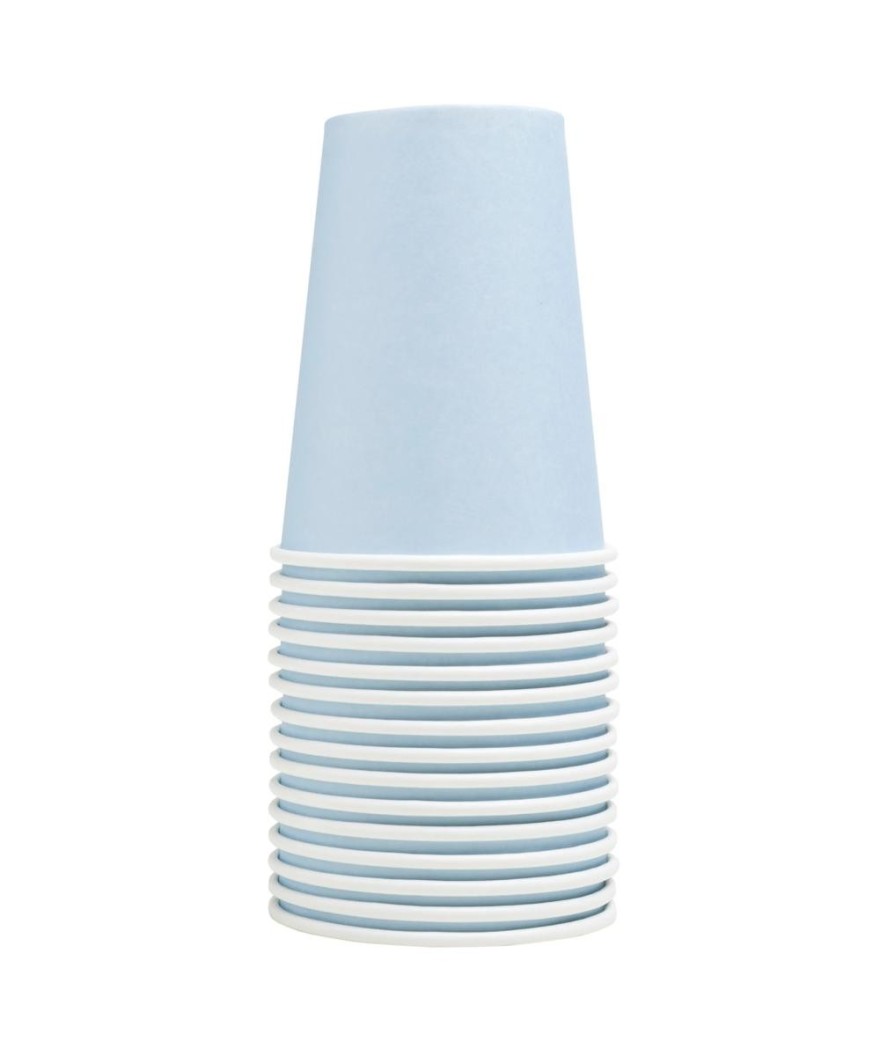 15 Gobelets carton 20cl Bleu ciel