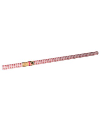 RL Nappe DAMASSE 1,18x10m Vichy Rouge