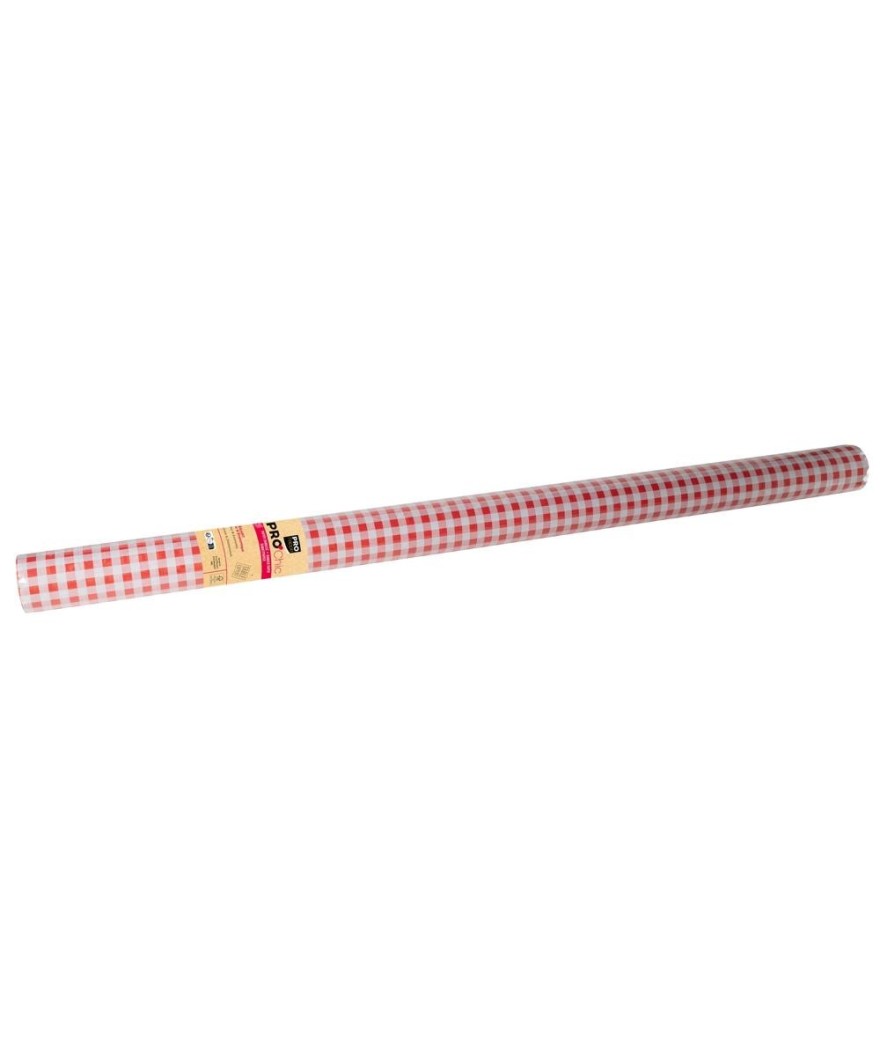 RL Nappe DAMASSE 1,18x25m Vichy Rouge