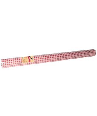 RL Nappe DAMASSE 1,18x50m Vichy Rouge