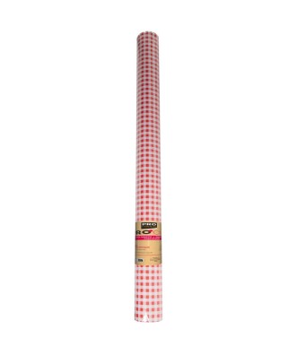RL Nappe DAMASSE 1,18x50m Vichy Rouge