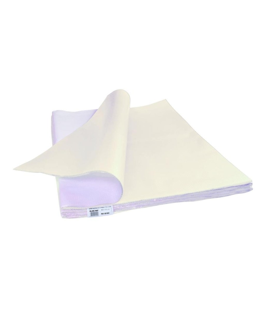 200 Nappes TISS LACK 80x120 Extra Blanc