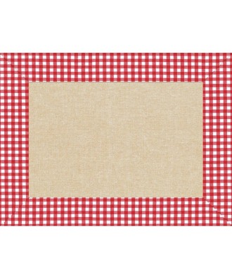 400Sets de table papier30x40"Lin vichy"