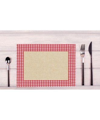 400Sets de table papier30x40"Lin vichy"