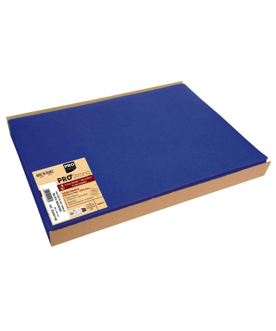 100 Sets de table SPUNB.30x40Bleu marine