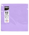 50Serviettes OUATE 20x20cm Lilas
