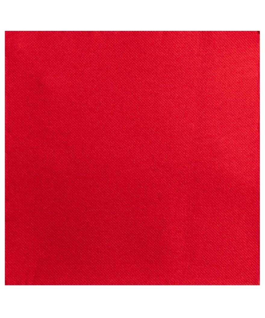 50Serviettes OUATE micro-gauf.20X20Rouge