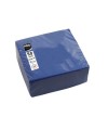 50 Serv.OUATE micro-gaufré 20X20 Marine