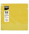 50Serviettes OUATE micro-gauf.20X20Jaune