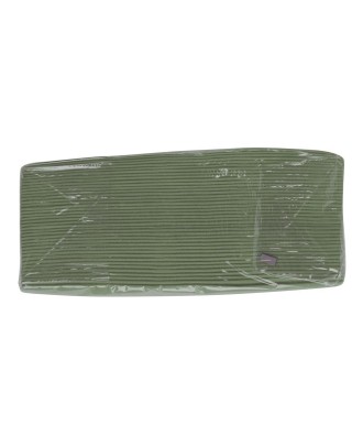 50Serv.OUATE micro-gaufré 20X20 V.olive