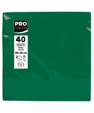 40Serv. OUATE micro-gauf.38X38Vert sapin