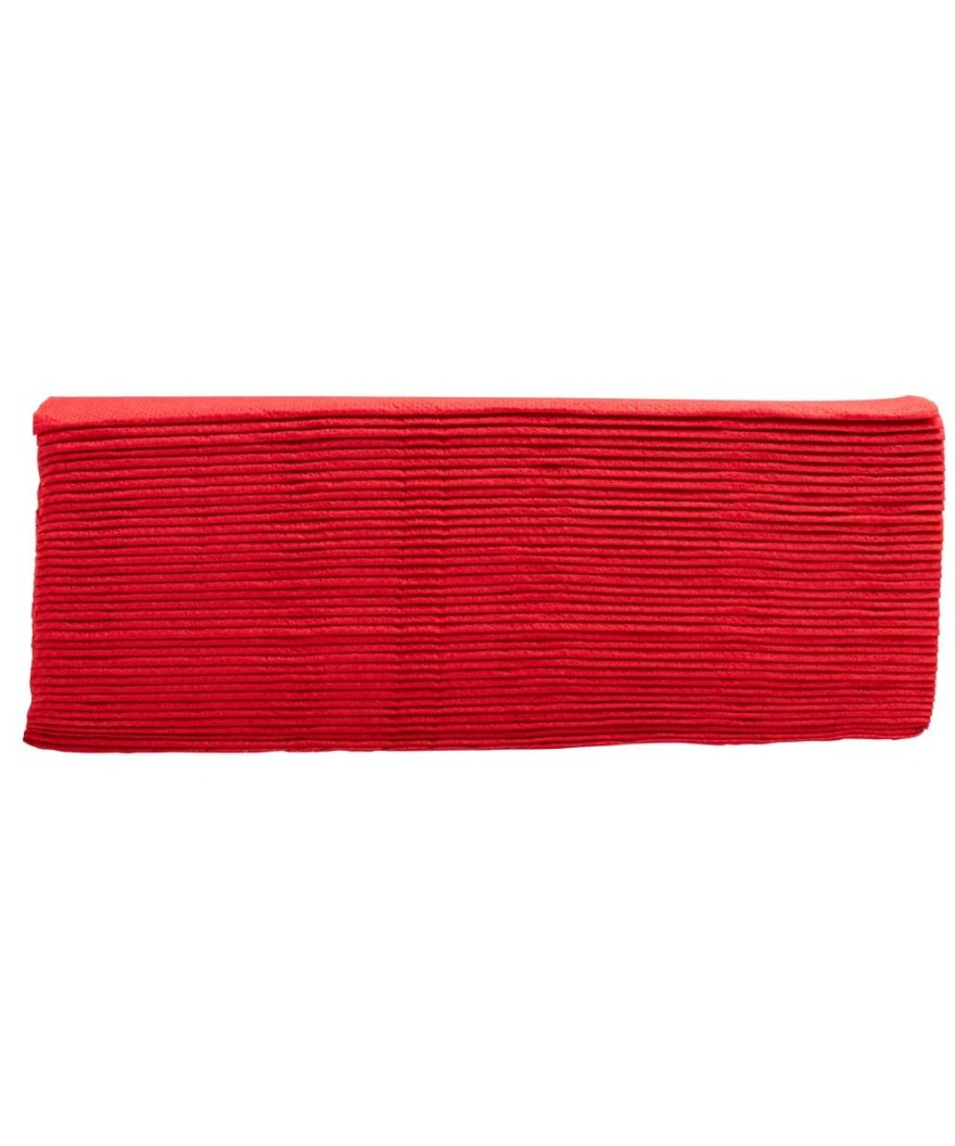 40Serviettes OUATE micro-gauf.38X38Rouge