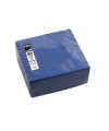 40 Serv.OUATE micro-gaufré38X38 Marine