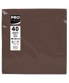40Serviettes OUATEmicro-gaufré38X38Choc.