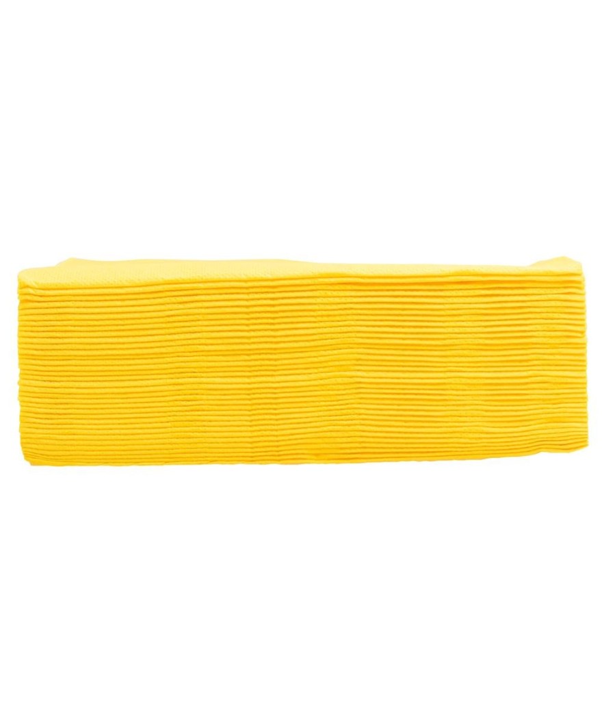 40Serviettes OUATE micro-gauf.38X38Jaune