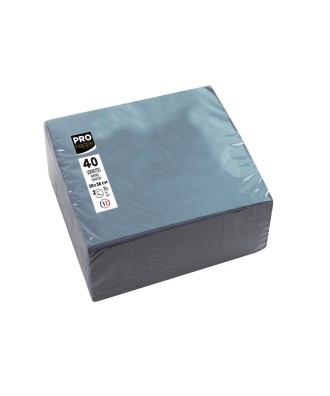 40 Serviettes OUATE micro-gauf38X38Gris