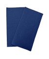 40 Serv. OUATE pliées 1/8 38x38 Bleu M.