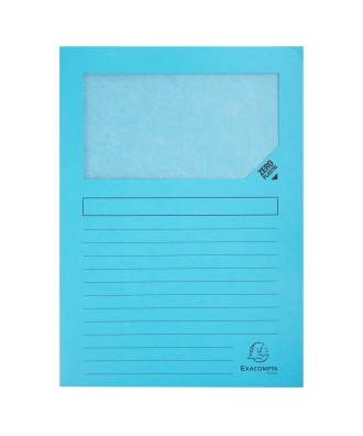 Pt 100 chemises à fenêtre SUPER bleu c.