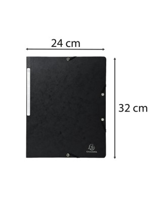 CHEM. S/RAB. 4,75/10ème ELAS+ETIQ  noir