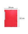 Chem.SansRab.Carte Lustrée Scotten rouge