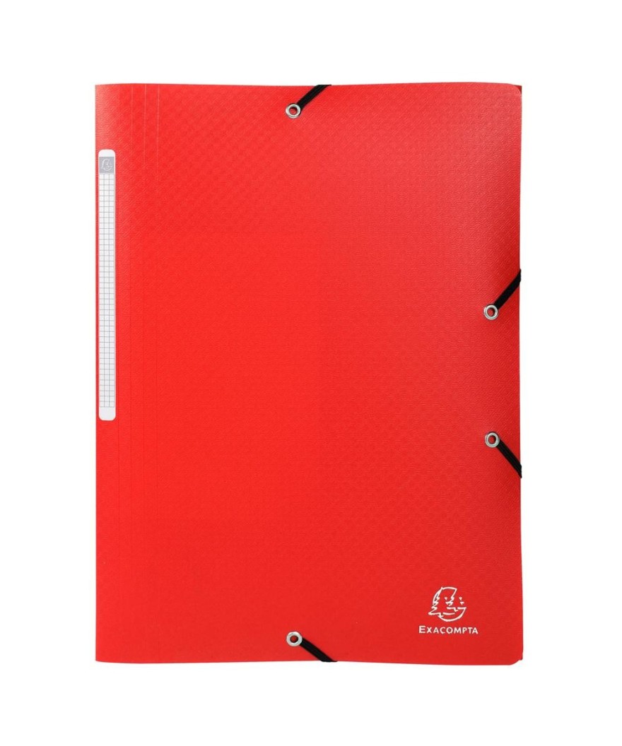 Chem.3RAB.+élast. PP5/10e A4 Opak Rouge