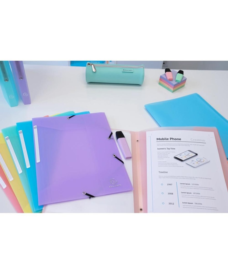 Chem.3rbt elas PP A4 Chrom Pastel Corail