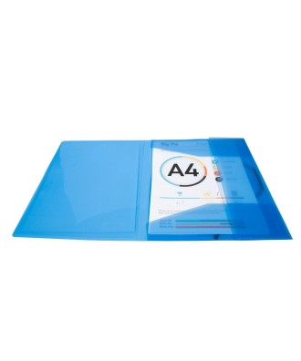 Chem. 3 rab. élast. Perso PP A4 KC bleu