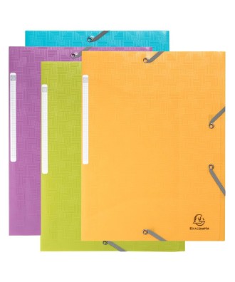 Chem. 3rab+élast. A4 PP Pop'NCo assorti