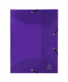 Chemise PP 3rab.+élas.A4 CRYSTAL COLOURS