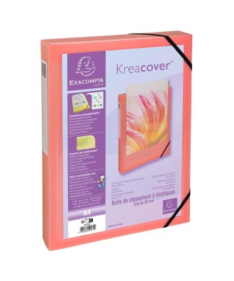Bte class.élast. D40 PP KREAC PASTEL ass